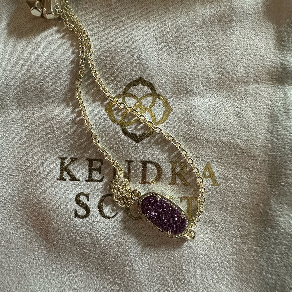 Kendra Scott Purple and Gold Bracelet